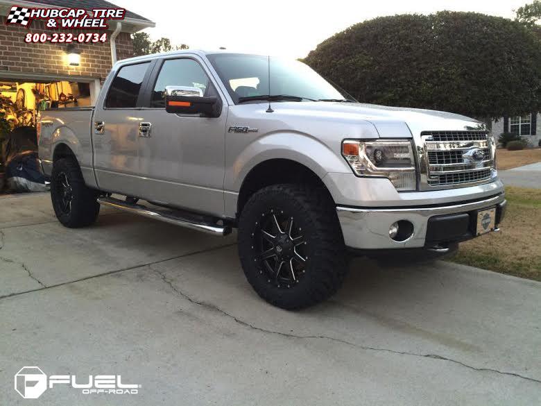 vehicle gallery/ford f 150 fuel maverick d538 0X0  Black & Milled wheels and rims